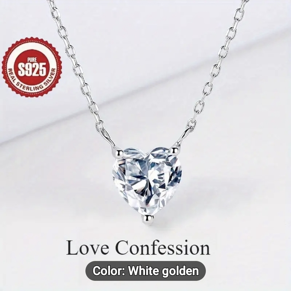 Elegant Silver and White Necklace with Crystal Pendants